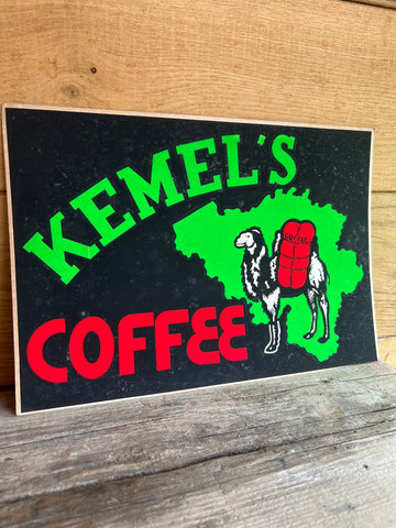 1970's KEMEL'S COFFEE SIGN
